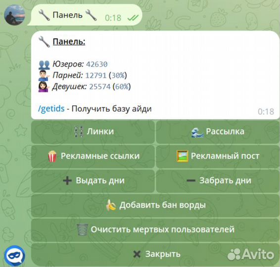 Готовый бизнес в Телеграм. Бот 40+ тысяч аудитории