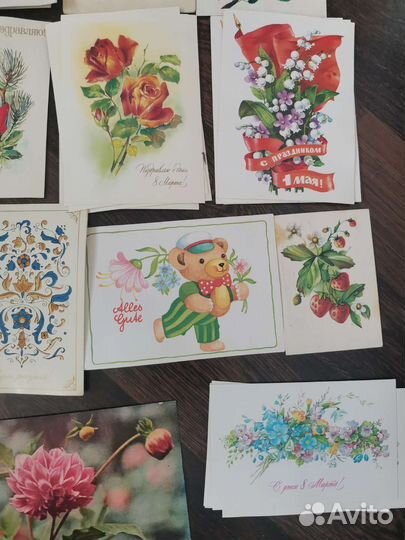 33 Открытки СССР чистые Весна