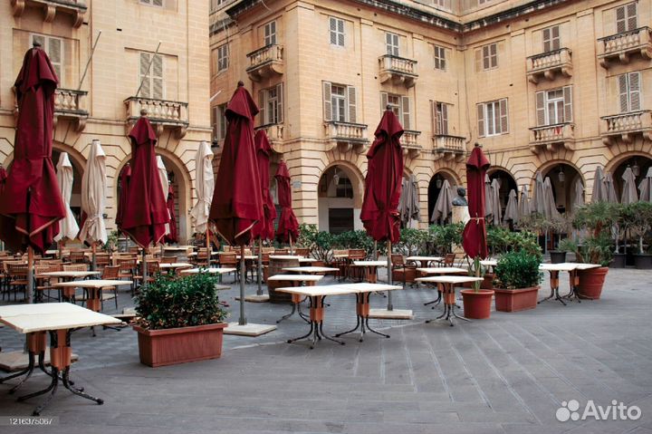 Профессиональный зонт для кафе. Усиленный зонт