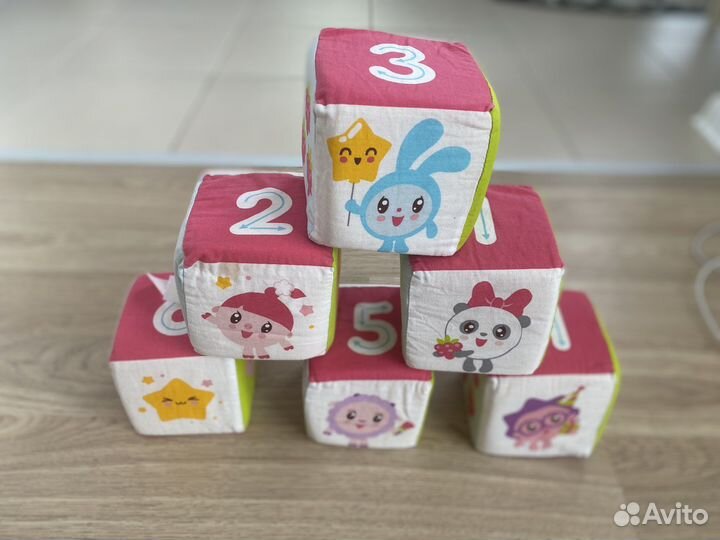 Развивающий кубик мягкий