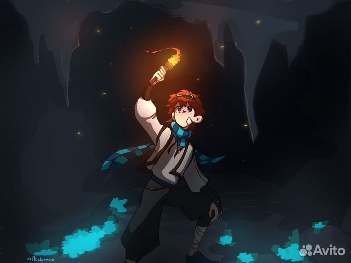 Диджитал арт 2d рисунок портрет