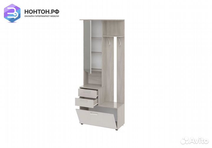 Шкаф-секция комбинированная Витра тип 1 ясень шимо