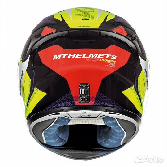 MT helmets Kre Lookout Full Face Helmet Желтый