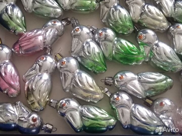 Ёлочные игрушки СССР Пеликаны
