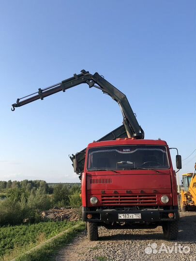 Камаз самосвал с кму + погрузчик JCB