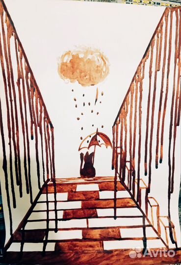 Картины естественной акварелью