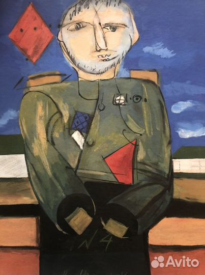 Картина Немухина В.Н. Бубновый Валет 1987