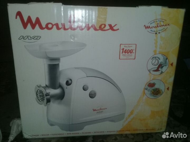 Электрическая мясорубка moulinex hv8