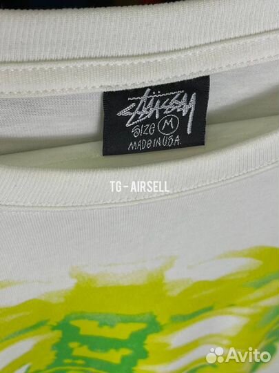 Лонгслив Stussy rib cage рефлективная