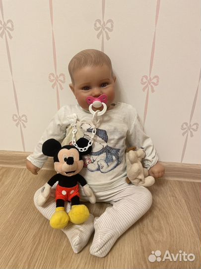 Кукла реборн девочка 60 см в идеальном состоянии