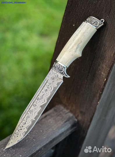 Нож Дамаск рог лося (Арт.90163)