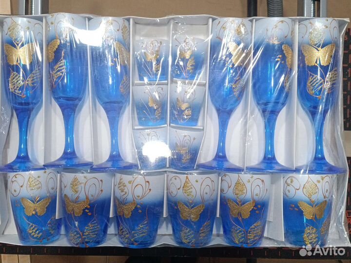 Набор стаканы, фужеры, стопки