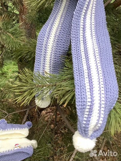 Шарф детский, вязаный, новый