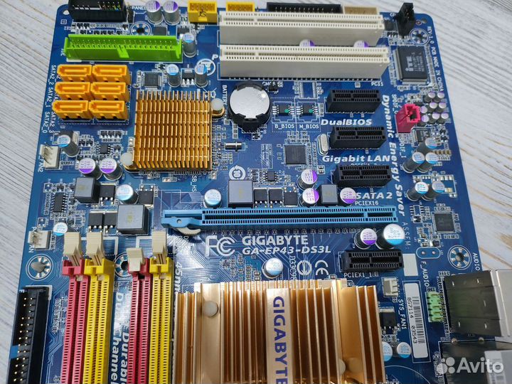 Мат. плата gigabyte GA-EP43-DS3L \ E7500
