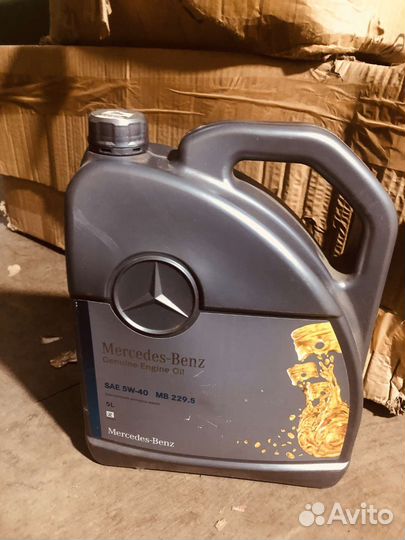 Масло моторное 5w40 mercedes-benz оригинал 5литров