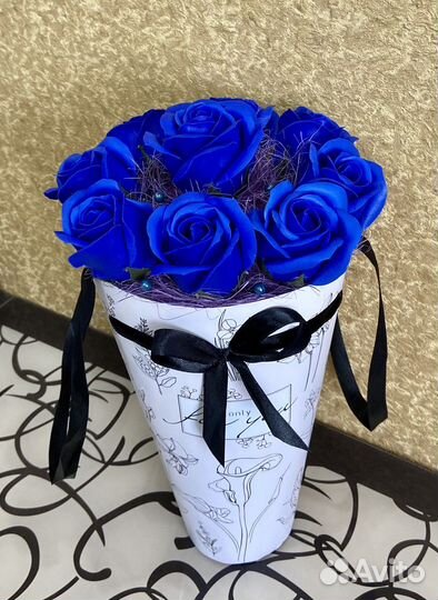 Букет из мыльных роз