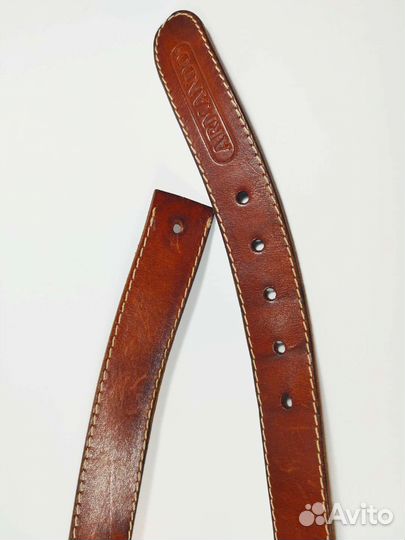 Кожаный ремень без пряжки