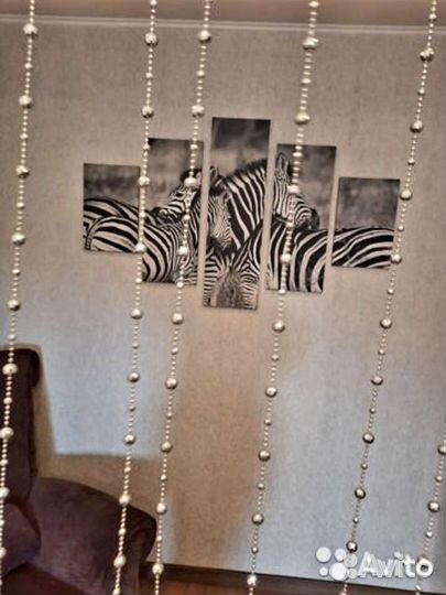 Модульная картина зебры