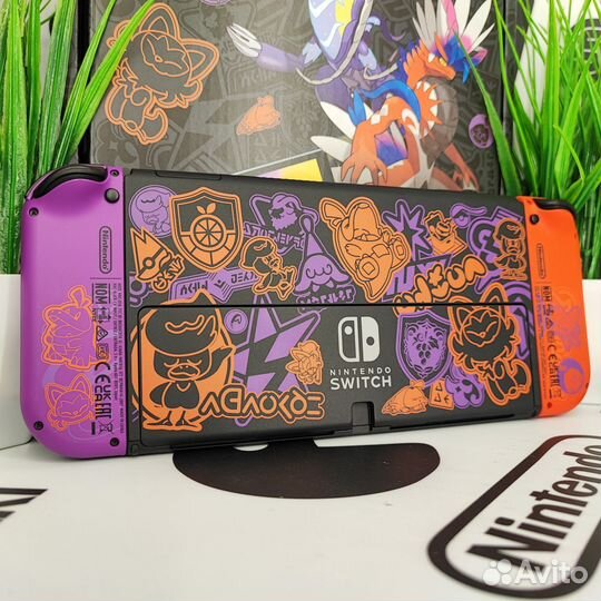 Nintendo Switch oled Pokemon Scarlet (64Gb) Б/У