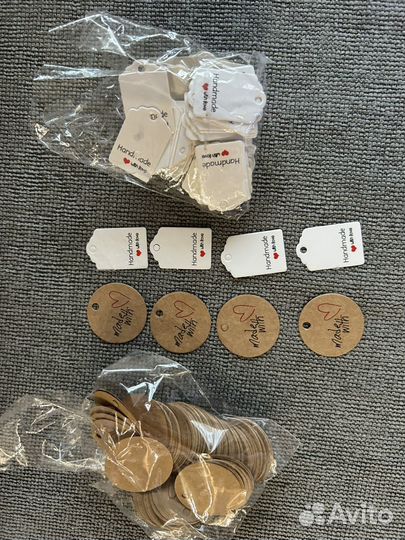 Крафтовые бирки