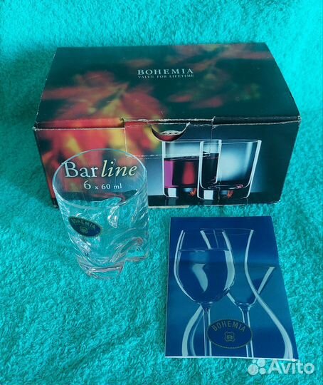 Фужеры и рюмки богемия