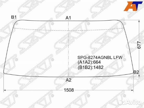 Стекло лобовое toyota land cruiser