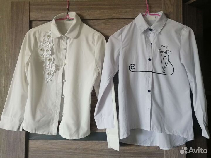 Рубашки и блузки школьные 134-140-146 брюки кофта