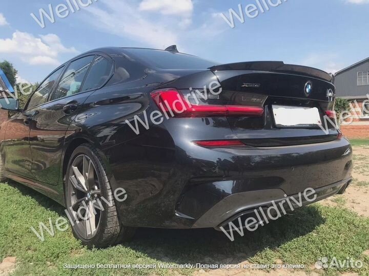 Спойлер BMW G20 M4 стиль черный