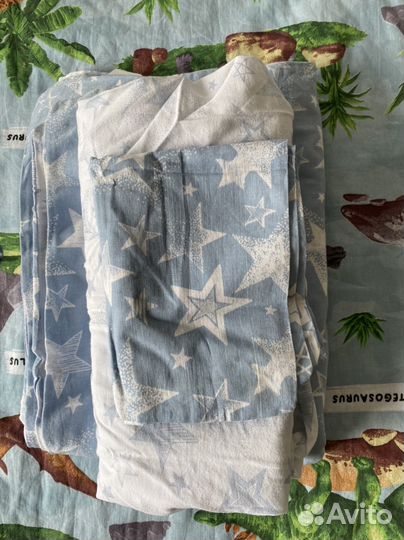 Бортики в детскую кроватку с одеялом