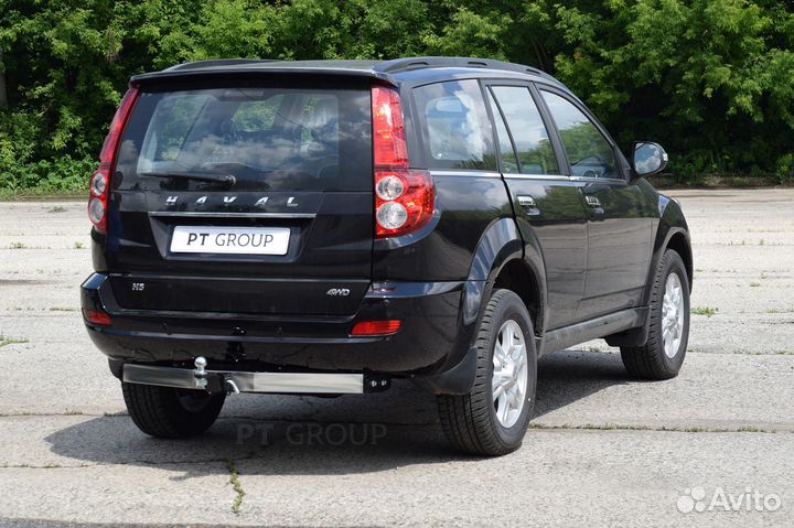 Фаркоп на Haval H5 2020- с хромированной накладкой