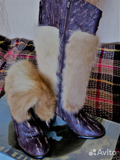 Зимние сапожки на нат. меху. р. 36