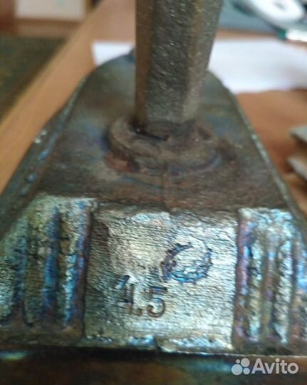 Утюг чугунный старинный