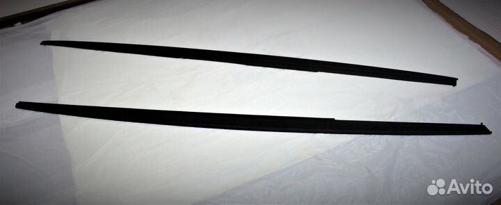 Накладки на пороги BMW F30 матовые лезвия