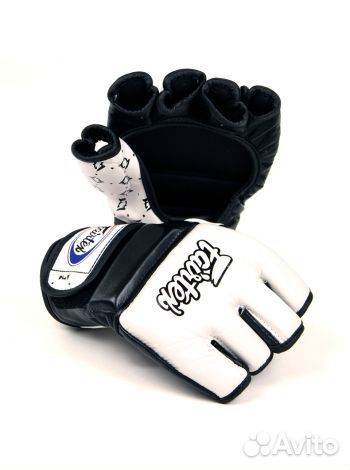 Перчатки для мма Fairtex черно-белые (XL)
