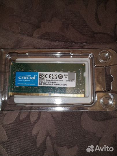 Оперативная память для ноутбука ddr4 8gb