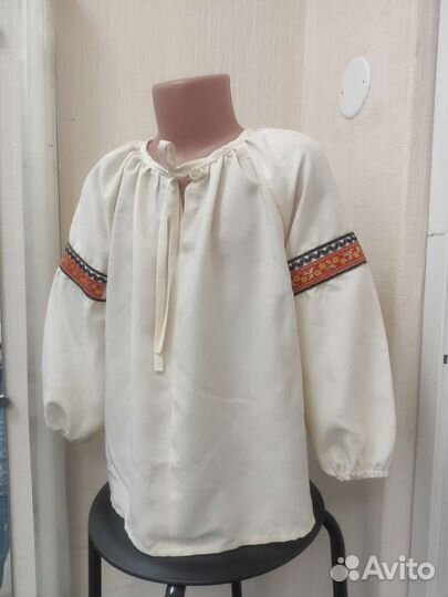 Рубашка в народном стиле для девочки