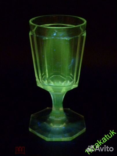 Фужер бокал, кубок 14 см русское стекло 19 век