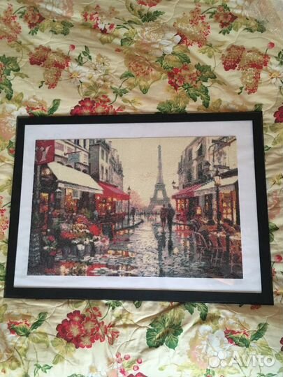 Картина 40х60 выполнена в технике алмазная мозаика