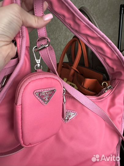 Сумка prada розовая