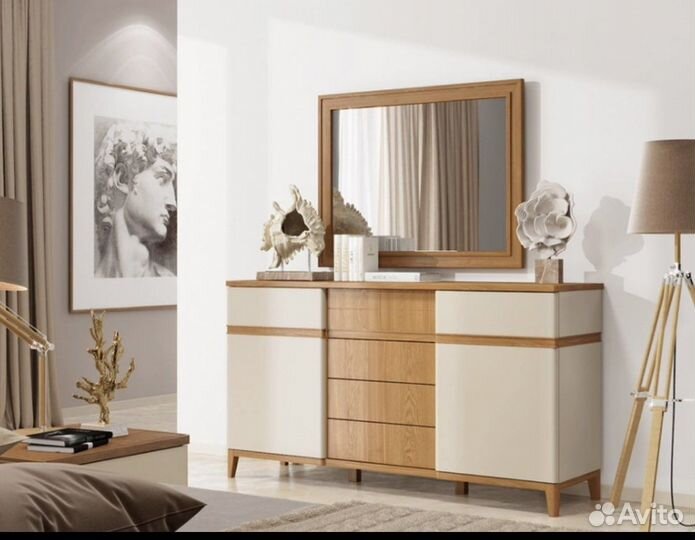 Зеркало массив ясеня