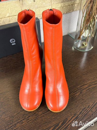 Ботильоны оранжевые 36,5р Эконика новые ориг