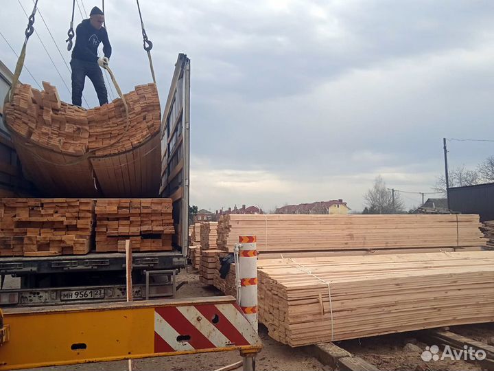 Доска обрезная, сорт 1, т/у