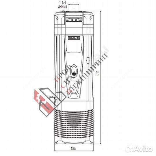 Насос колодезный dtron 2 35/90 230V/50Hz DAB 60195