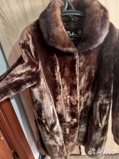 Шуба мутоновая с норкой 56-58