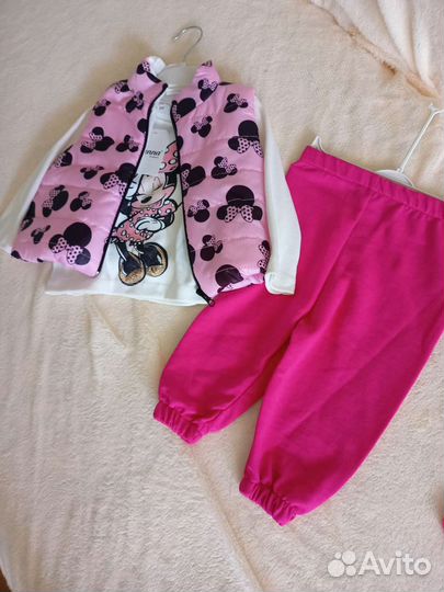 Костюм двойка осень с жилеткой