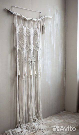 Штора, панно макраме