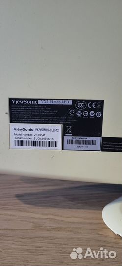 Монитор Viewsonic 24'