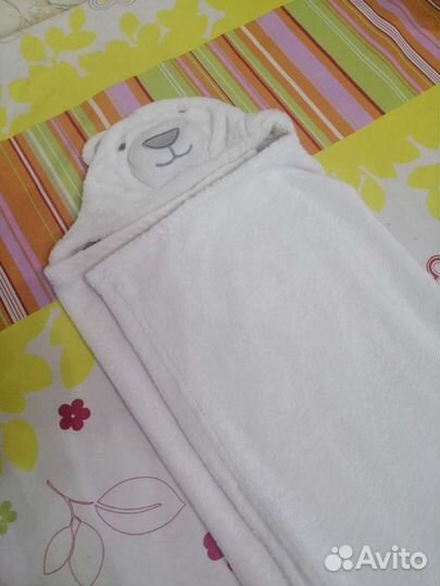 Плед детский плюшевый для новорожденных