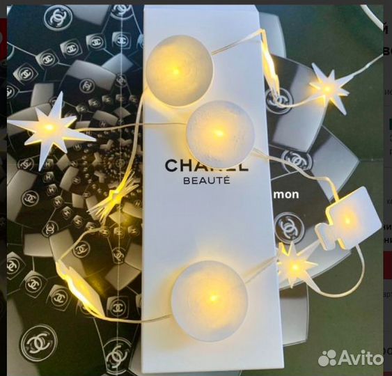 Chanel LED гирляна бумажная