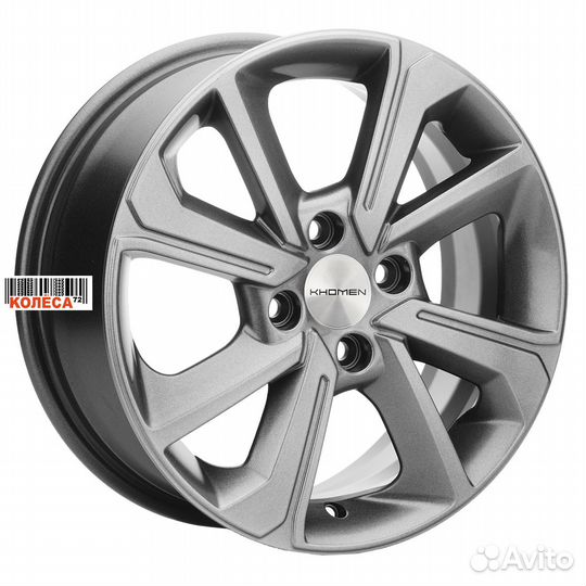 Khomen Wheels KHW1501 6x15 4x100 ET50 Dia60.1 Gray